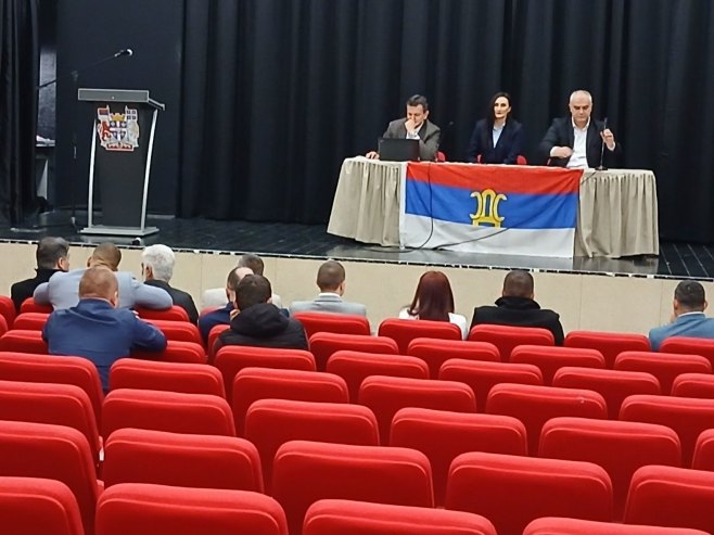 Sjednica Koordinacionog odbora SDS-a u Nevesinju, prisustvuje Blanuša