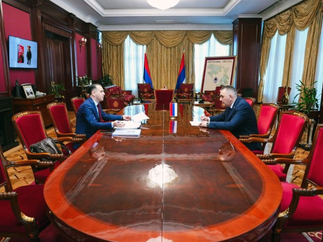 Sastanak Save Minića i Đorđa Milićevića - Foto: SRNA