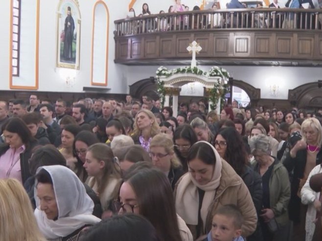 Vaskršnja liturgija u Prijedoru - Foto: RTRS
