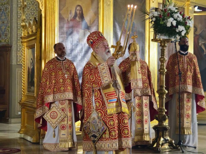Mitropolit Hrizostom služio u Sabornom hramu u Sarajevu