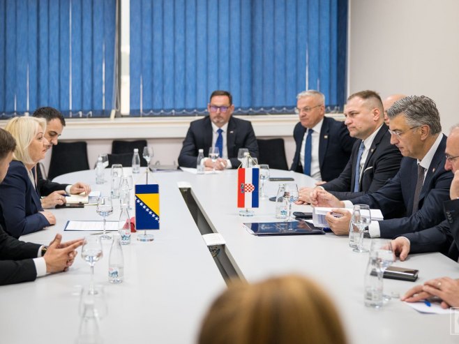 Sastanak Krišto - Plenković - Foto: SRNA