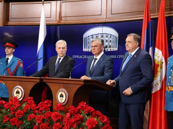 UŽIVO - Konferencija za novinare nakon sastanka delegacija Srpske i Rusije