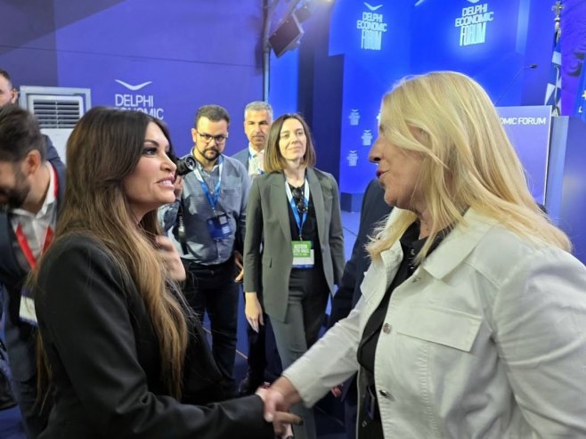 Cvijanović na Delfi forumu sa ambasadorom SAD-a u Grčkoj