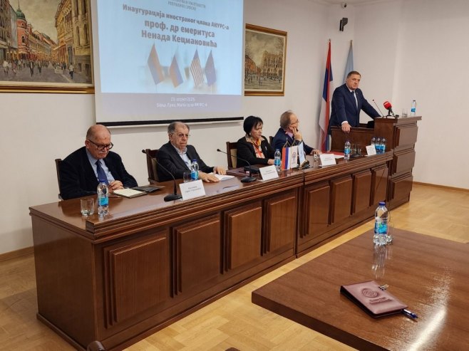 U ANURS-u naučnu rasprava "Srpska i saradnja sa Rusijom, SAD i EU"; Inaugurisan inostrani član Nenad Kecmanović (FOTO/VIDEO)