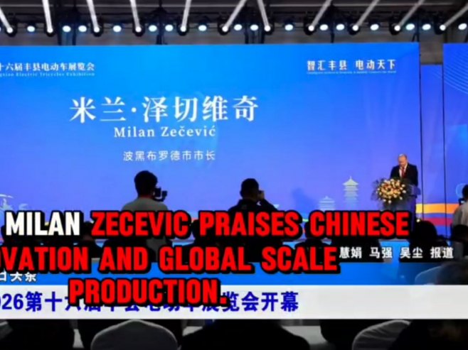 Načelnik Broda otvorio najveći sajam u Kini za električne tricikle; Obratio se na kineskom (VIDEO)