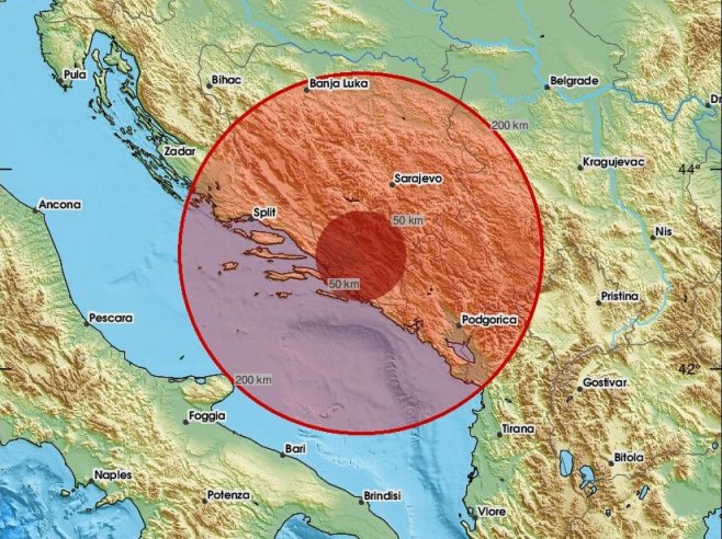 Zemljotres kod Ljubinja