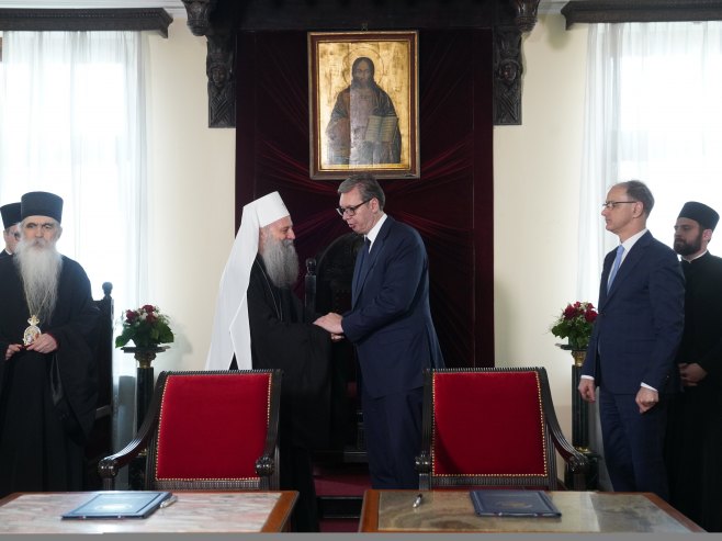 Memorandum o razumijevanju između Republike Srbije i Srpske Pravoslavne Crkve (foto: TANJUG/ MILOŠ MILIVOJEVIĆ) - 