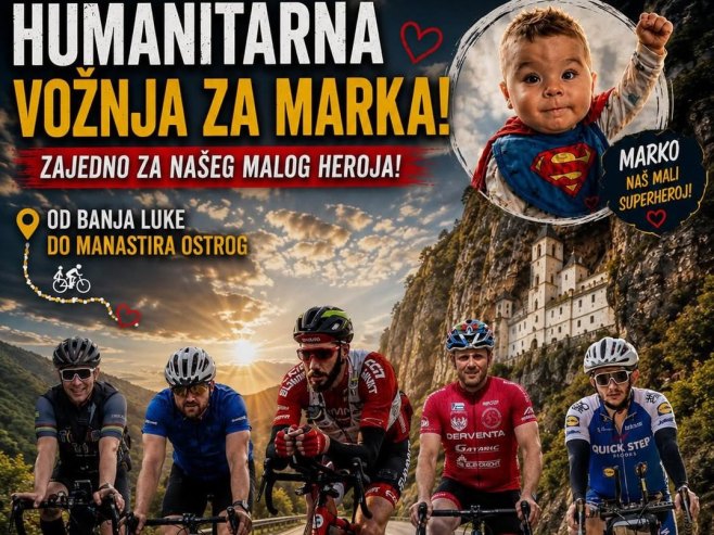Humanitarna biciklistička vožnja za liječenje dječaka Marka