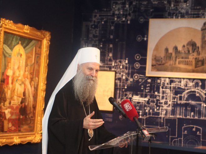 Patrijarh Porfirije otvorio izložbu "Hram Svetog Save – od ideje do kupole" (FOTO)