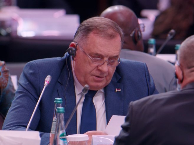Obraćanje Dodika na Međunarodnom forumu o bezbjednosti u Moskvi - Foto: Screenshot