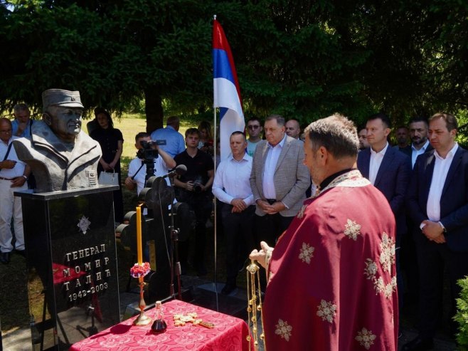 Dodik: Talićeva odanost otadžbini trajno ugrađena u temelje Srpske