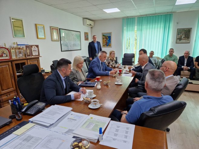 Minić sa rukovodstvom ŠG "Prijedor"