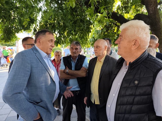 Milorad Dodik u Bijeljini (foto: x.com/MiloradDodik) - 