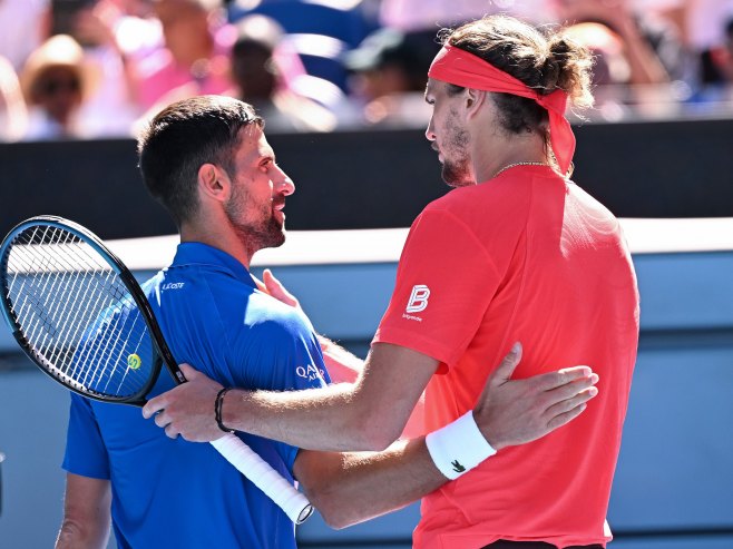 Novak Đoković i Aleksandar Zverev (Foto: EPA/JAMES ROSS AUSTRALIA AND NEW ZEALAND OUT) Novak Đoković i Aleksandar Zverev (Foto: EPA/JAMES ROSS AUSTRALIA AND NEW ZEALAND OUT) -