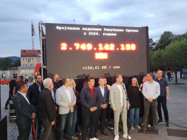 Opozicija na Trgu Krajine Opozicija na Trgu Krajine - Foto: RTRS