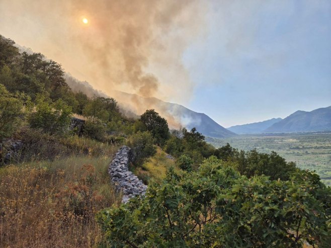 Požar iz Popovog polja se proširio na Trebinje: Apel mještanima da pomognu