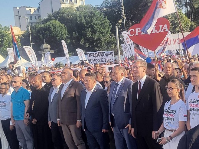 Miting u Beogradu - Foto: SRNA