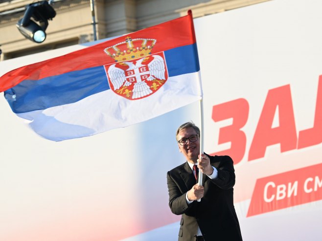 Aleksandar Vučić (foto: TANJUG/ AMIR HAMZAGIĆ) - 