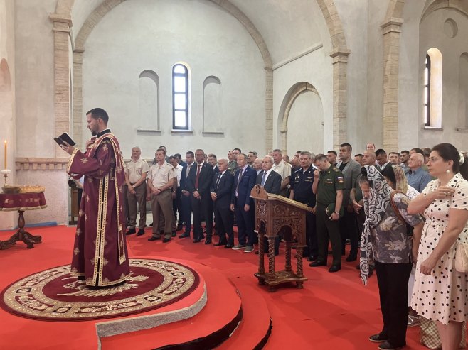 Liturgija u manastiru Miloševac - Foto: RTRS