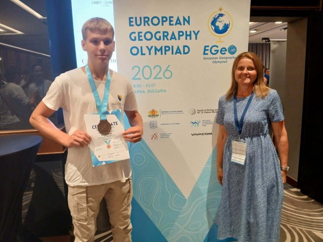 Učenik iz Milića osvojio bronzu na Evropskoj geografskoj olimpijadi