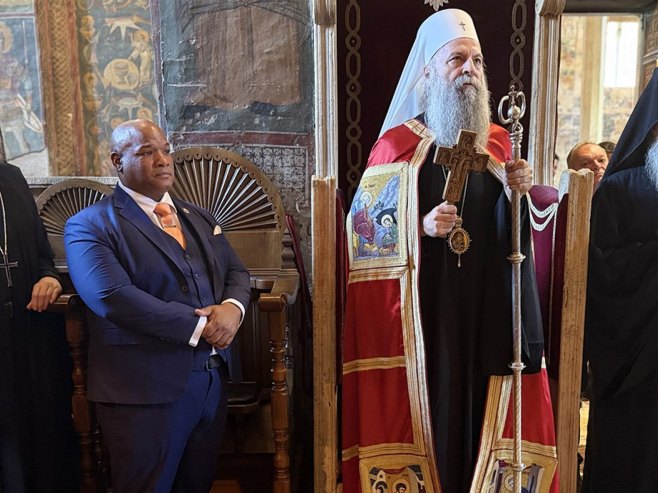 Patrijarh Porfirije i pastor Berns stigli u Visoke Dečane