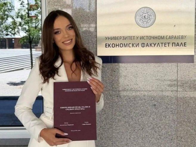 Sofija Škipina ponos Pala, prvi diplomirani ekonomista sa prosječnom ocjenom deset
