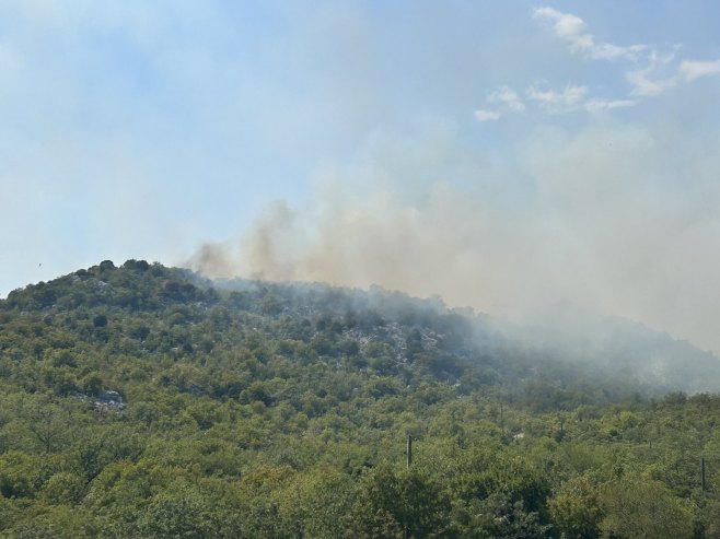 Požari na više lokacija kod Trebinja; Objekti za sad nisu ugroženi (VIDEO)