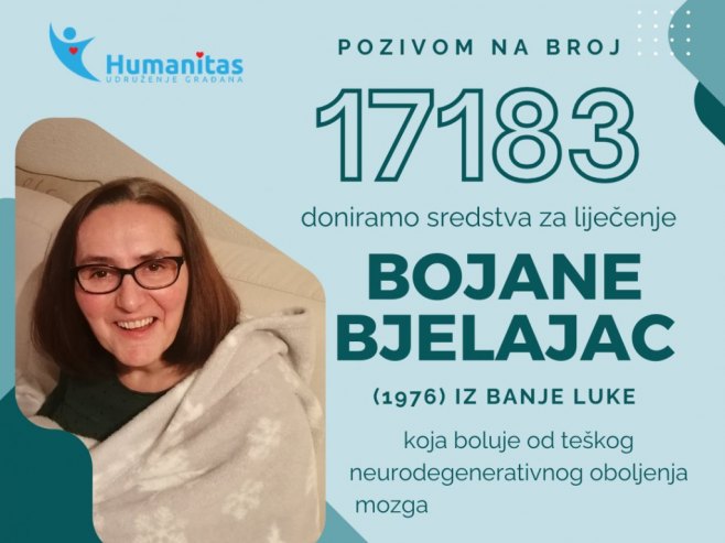 Pozovimo 17183 za liječenje Bojane Bjelajac iz Banjaluke Pozovimo 17183 za liječenje Bojane Bjelajac iz Banjaluke