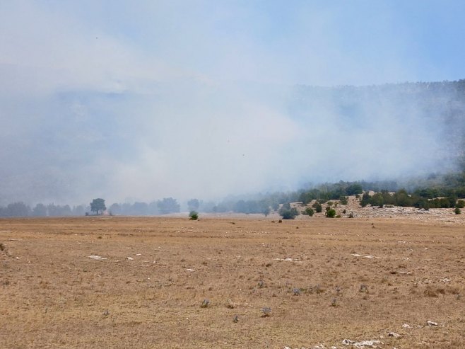 U Nevesinju složena situacija na požarištima; Dejstvuje helikopter MUP-a Srpske (VIDEO)