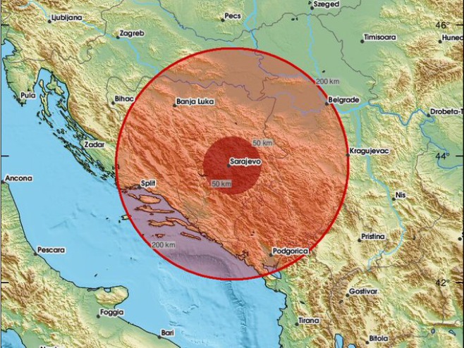 Tri zemljotresa pogodila BiH, podrhtavanje tla osjetilo se u više gradova