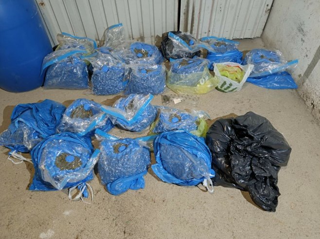 Akcija "Vakum" u Doboju: Pronađene 93 stabljike i oko 17,7 kilograma marihuane, uhapšena dva lica