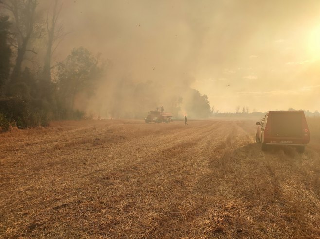 Novi požar na potezu od Amajlija ka Popovima kod Bijeljine (FOTO)