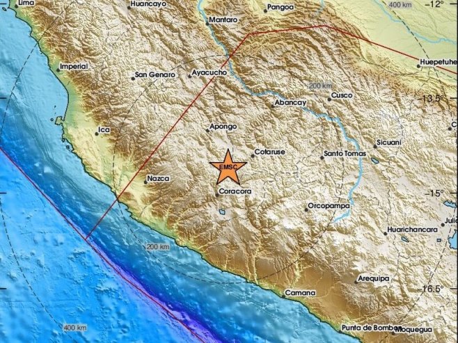 Zemljotres jačine 6,6 stepeni pogodio centralni Peru