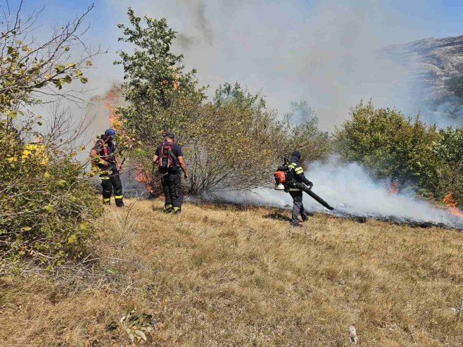 Na području Nevesinja i dalje aktivan požar u rejonu Plužina i na Morinama (FOTO)