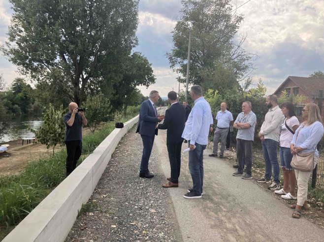 Minić obišao novoizgrađeni sistem zaštite od poplava u Prijedoru (FOTO)