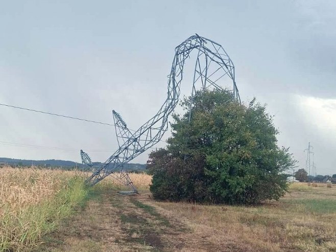 Kvarovi na više dalekovoda u Prijedoru, Kozarskoj Dubici, Laktašima, Prnjavoru i Banjaluci