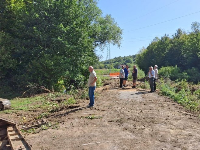 Novi Grad - počela izgradnja mosta na rijeci Јaprici - Foto: SRNA