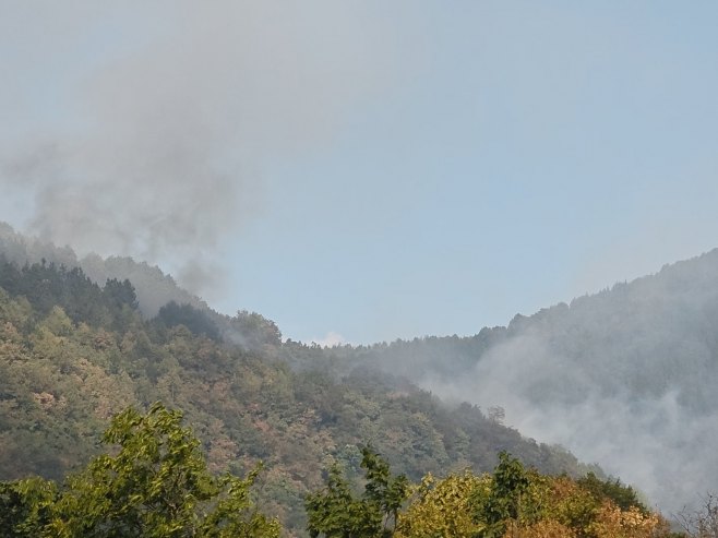 Požar kod Foče, vatra se približila kućama (VIDEO)
