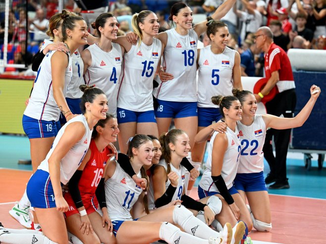 Odbojkašice Srbije (Foto: EPA/Darek Delmanowicz POLAND OUT) - 