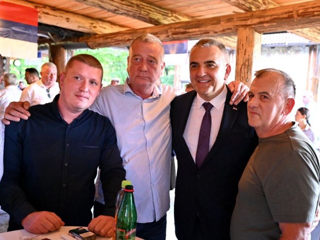 Minić u Prijedoru (foto: x.com/minic_savo) - 