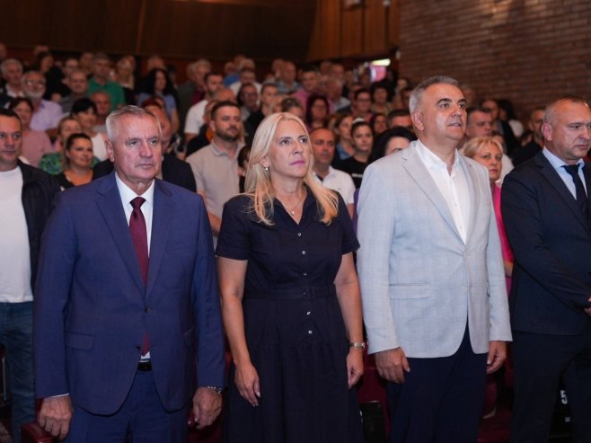 Tribina SNSD-a u Milićima (Foto: //x.com/minic_savo) - 