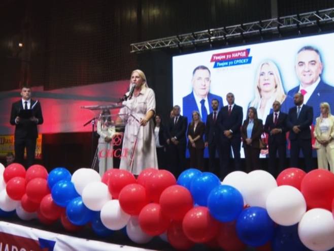 Cvijanovićeva u Prijedoru: SNSD je uvijek imao podršku patriota