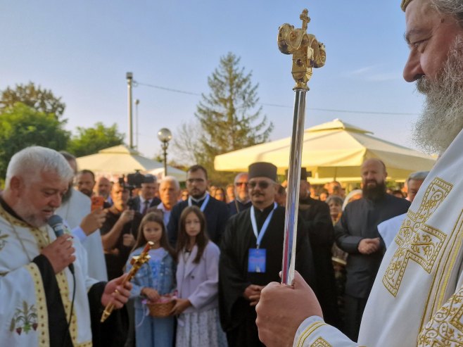 U Donjem Breziku osveštanje Hrama Hrista Spasitelja, prisustvuje Minić