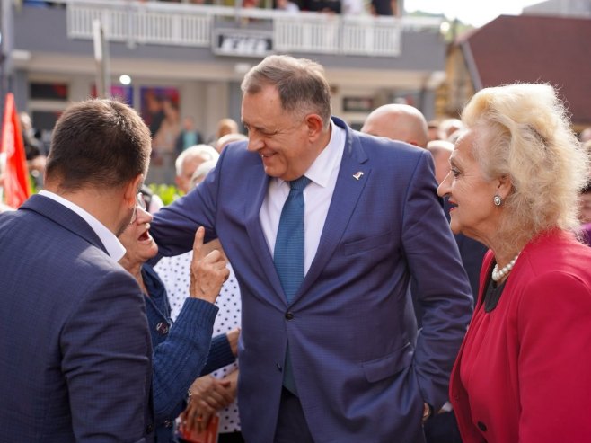 Milorad Dodik u Šekovićima Milorad Dodik u Šekovićima - Foto: Ustupljena fotografija