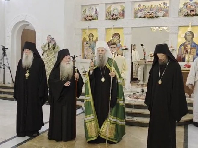 Patrijarh Porfirije svečano dočekan u Palama