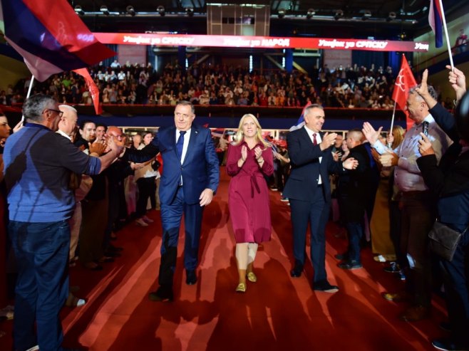Dodik, Cvijanović i Minić - Foto: Ustupljena fotografija