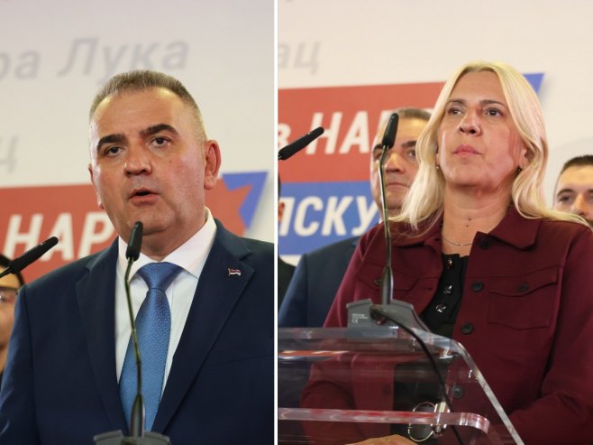 Savo Minić i Željka Cvijanovć - Foto: ZIPAPHOTO/Borislav Zdrinja