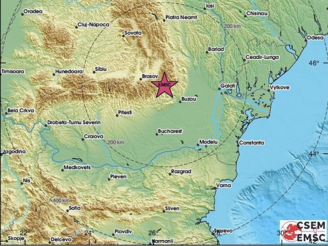 Јak zemljotres pogodio Rumuniju