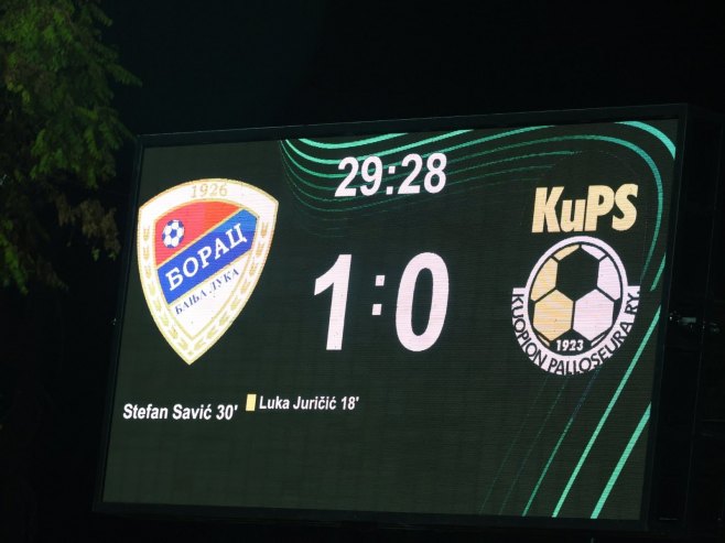 Liga konferencija, Borac – KuPS: Erupcija oduševljenja navijača, crveno-plavi poveli! (FOTO)