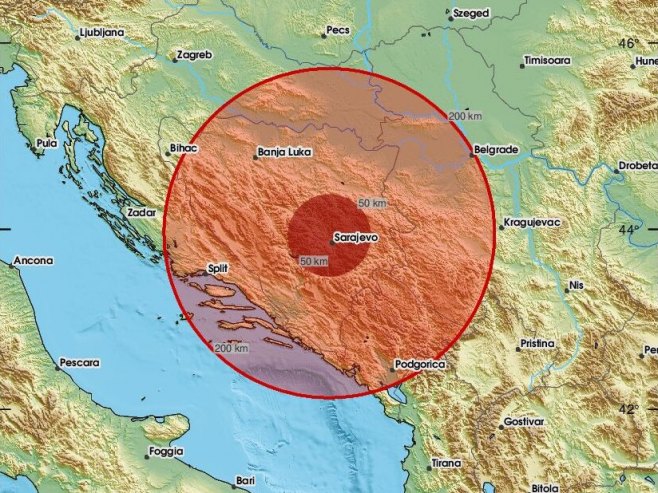 Zemljotres pogodio Sarajevo, osjetio se u širem gradskom području